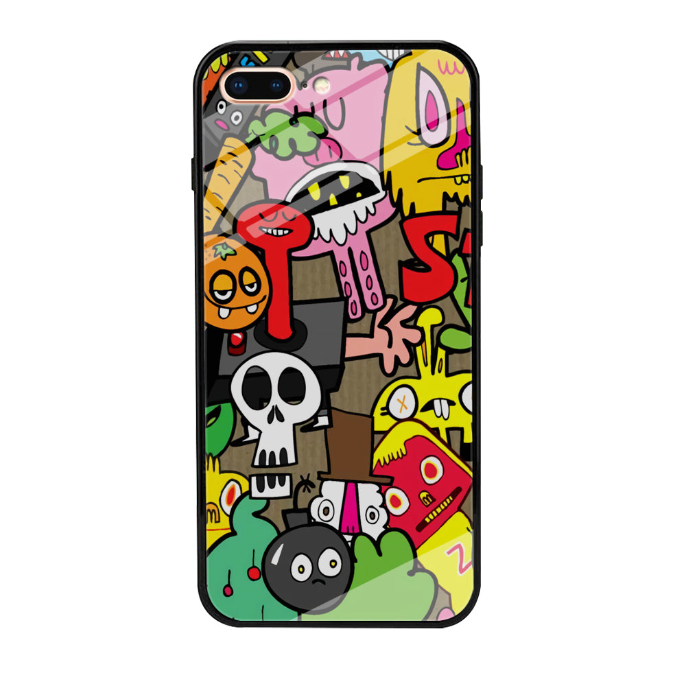 Doodle Halloween Scary Night iPhone 7 Plus Case