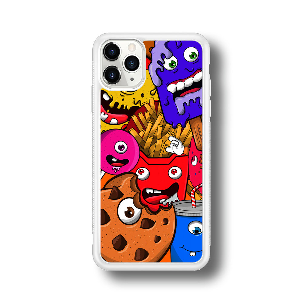 Doodle Monsters Snack iPhone 11 Pro Max Case