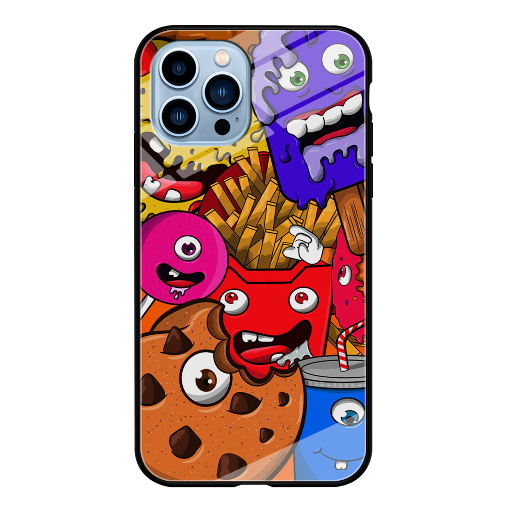 Doodle Monsters Snack iPhone 13 Pro Max Case