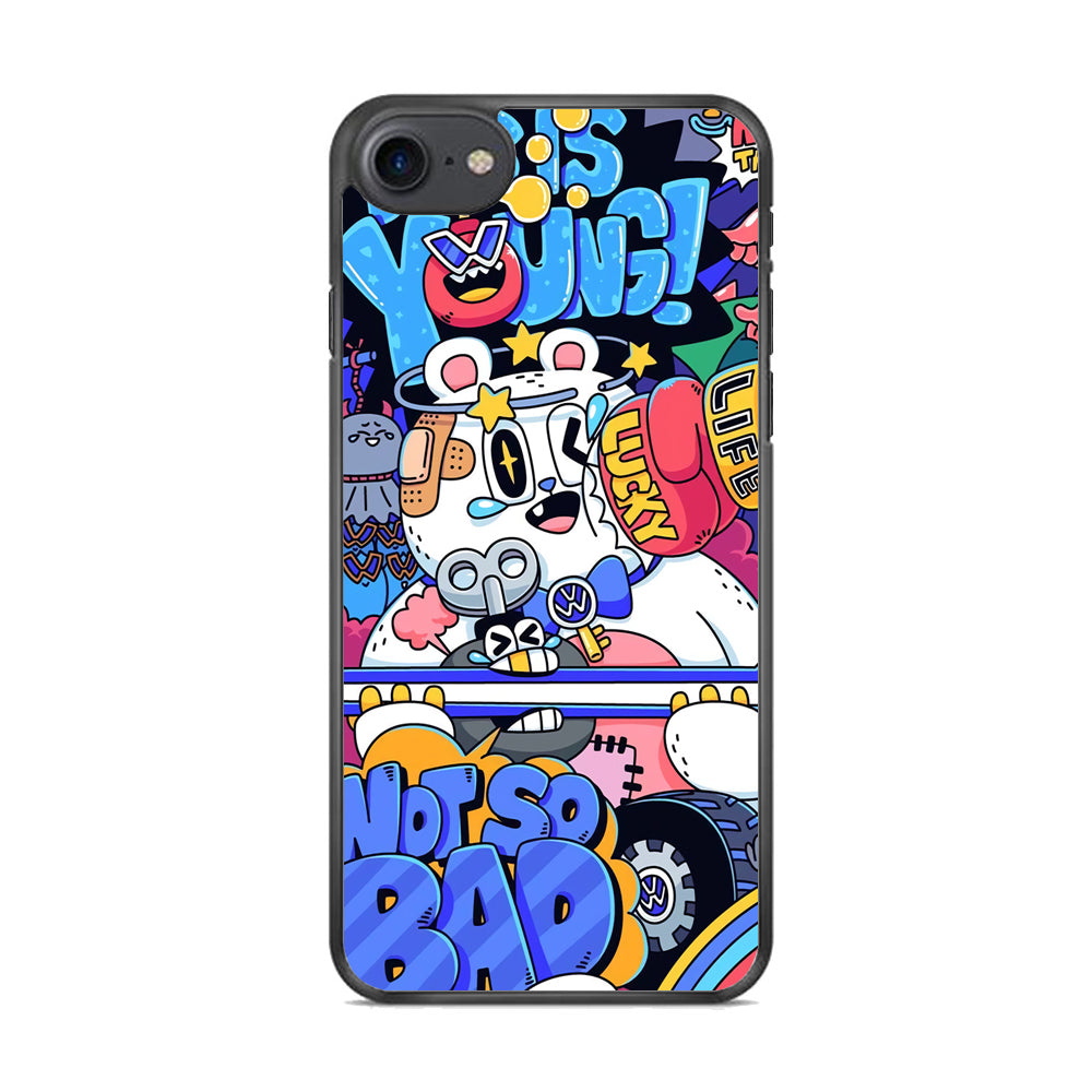Doodle Passion of Youth iPhone 8 Case