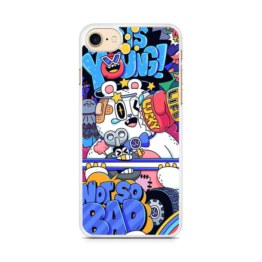 Doodle Passion of Youth iPhone 8 Case