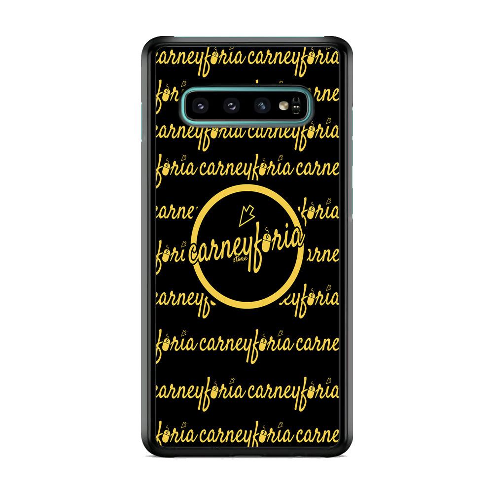 Doodle Word Carneyforia Black Samsung Galaxy S10 Case