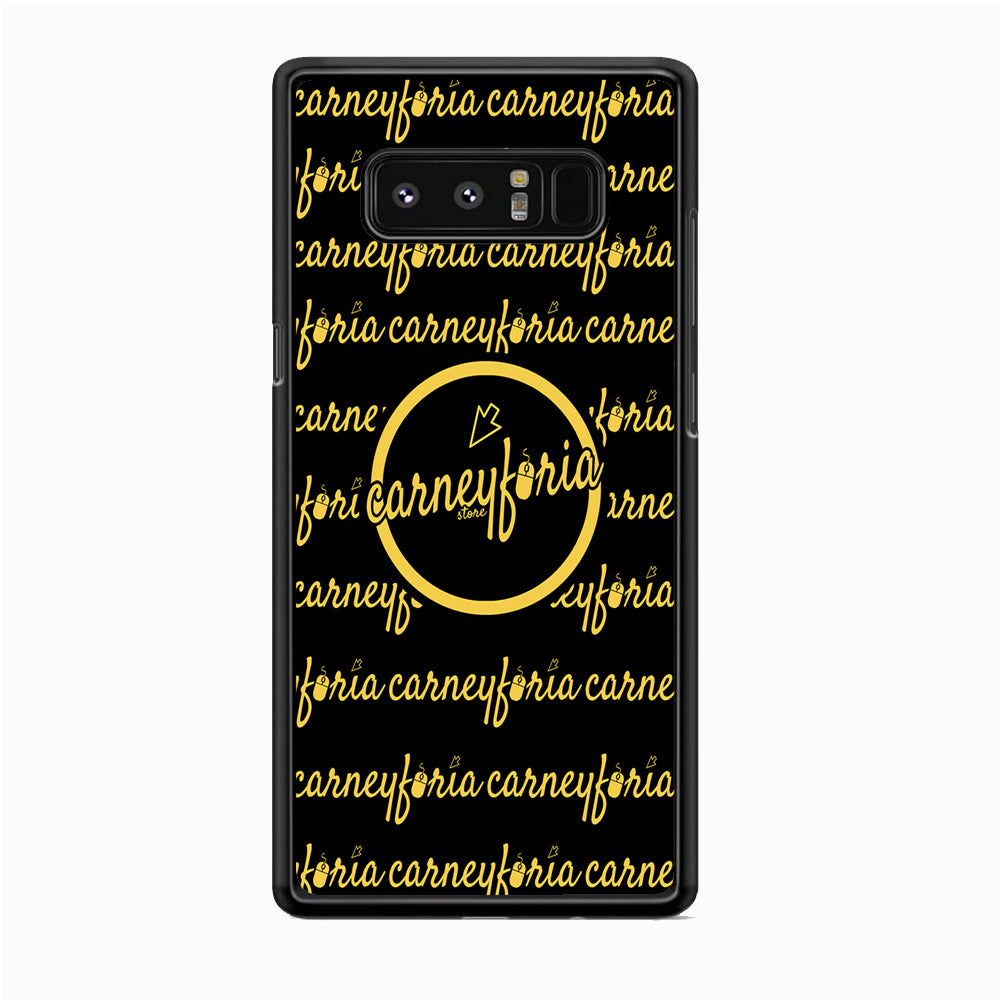 Doodle Word Carneyforia Black Samsung Galaxy Note 8 Case