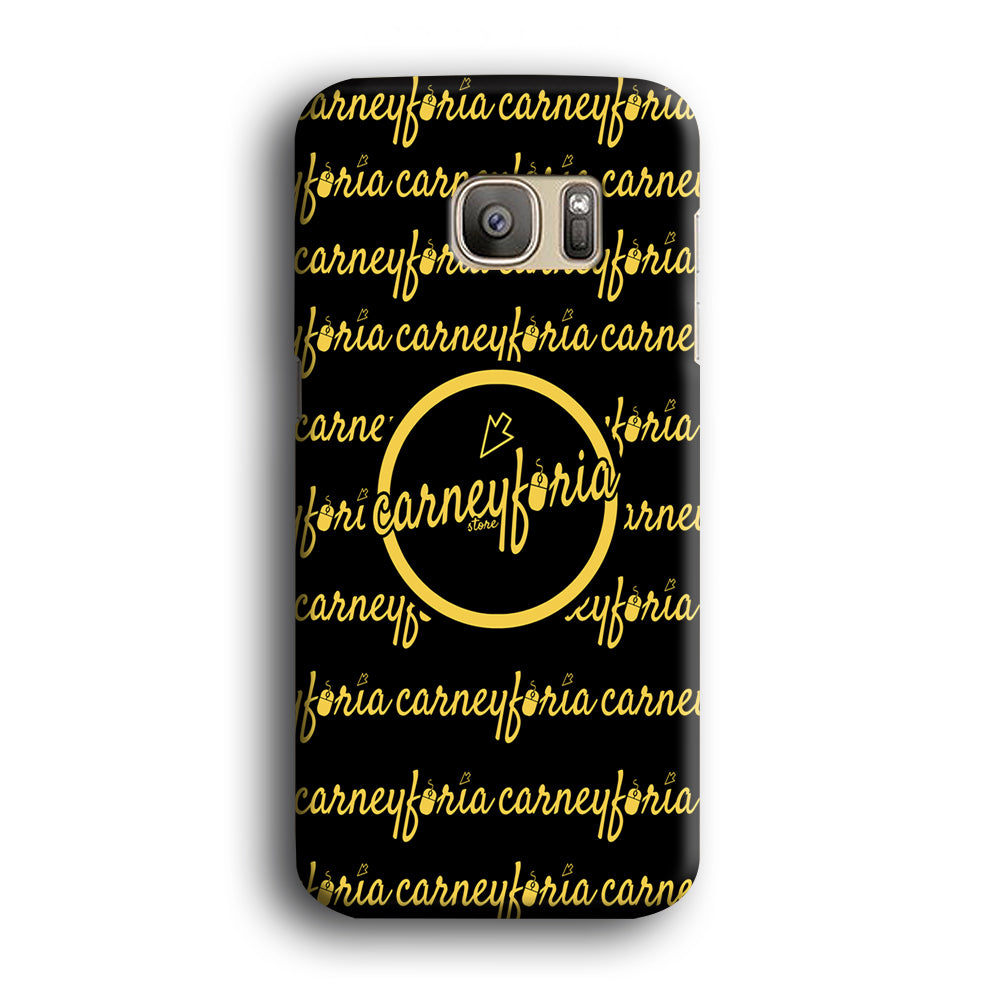 Doodle Word Carneyforia Black Samsung Galaxy S7 Case