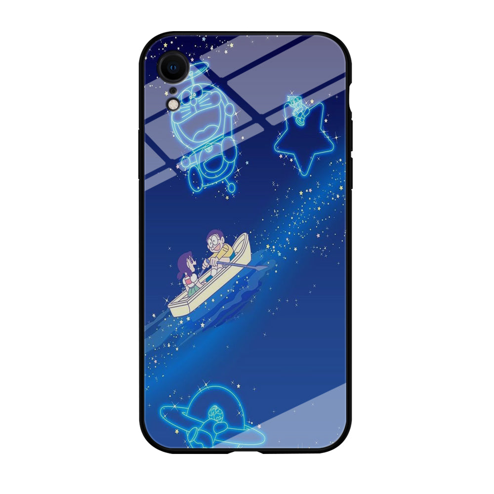 Doraemon Sweet Nobita Couple iPhone XR Case Tempered Glass Case