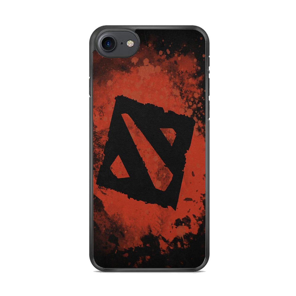 Dota Red Brush Logo iPhone 8 Case