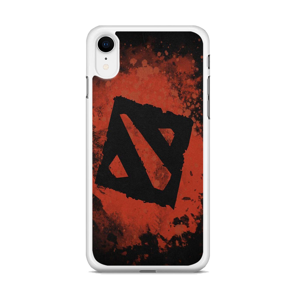 Dota Red Brush Logo iPhone XR Case