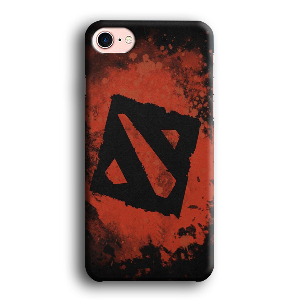 Dota Red Brush Logo iPhone 8 Case