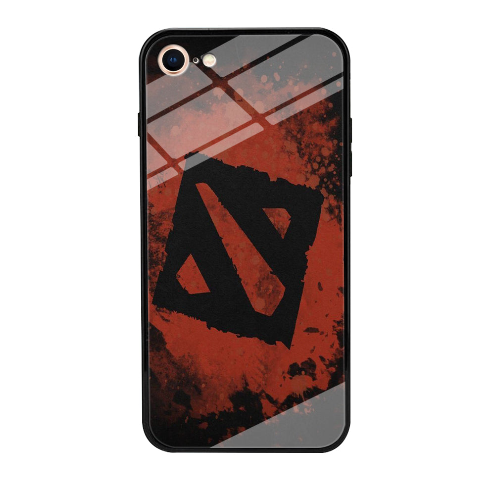Dota Red Brush Logo iPhone 8 Case