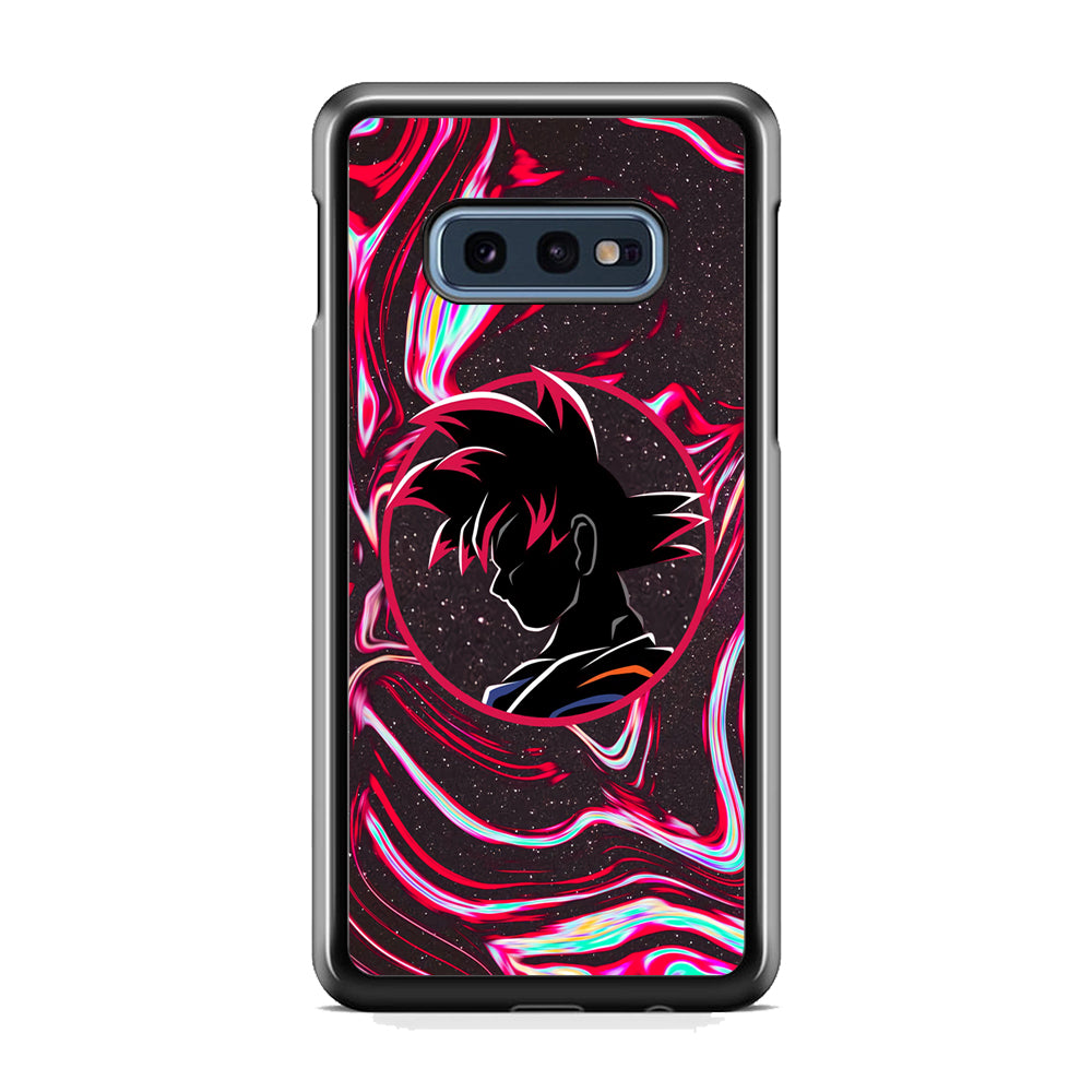 Dragon Ball Z Flame Silhouette Samsung Galaxy S10E Case