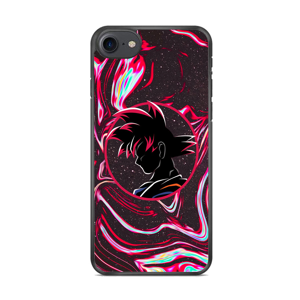 Dragon Ball Z Flame Silhouette iPhone 8 Case