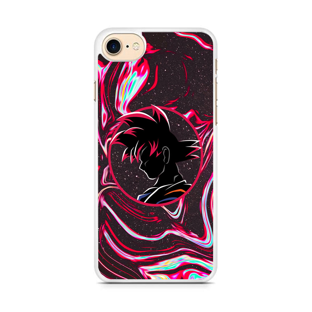 Dragon Ball Z Flame Silhouette iPhone 8 Case