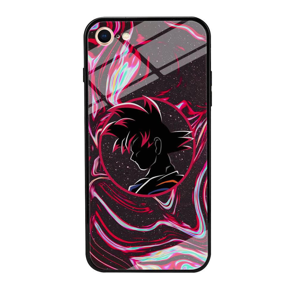 Dragon Ball Z Flame Silhouette iPhone 8 Case