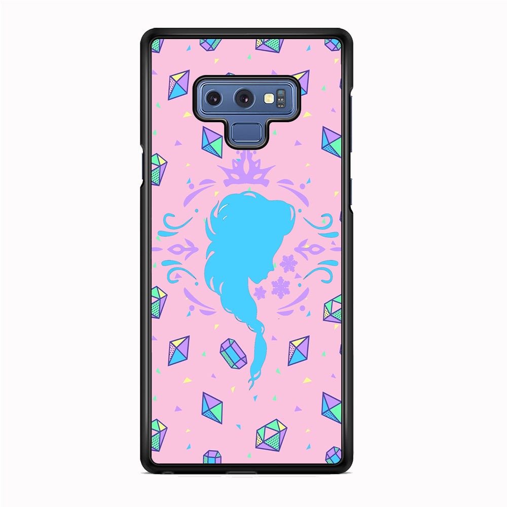 Elsa Silhouette of Diamond Samsung Galaxy Note 9 Case