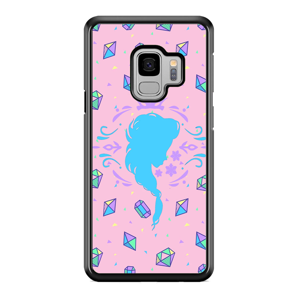 Elsa Silhouette of Diamond Samsung Galaxy S9 Case