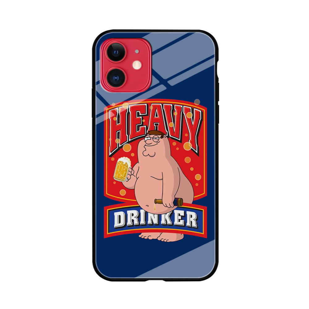 Family Guy Griffin The Heavy Drinker iPhone 11 Case Tempered Glass Case