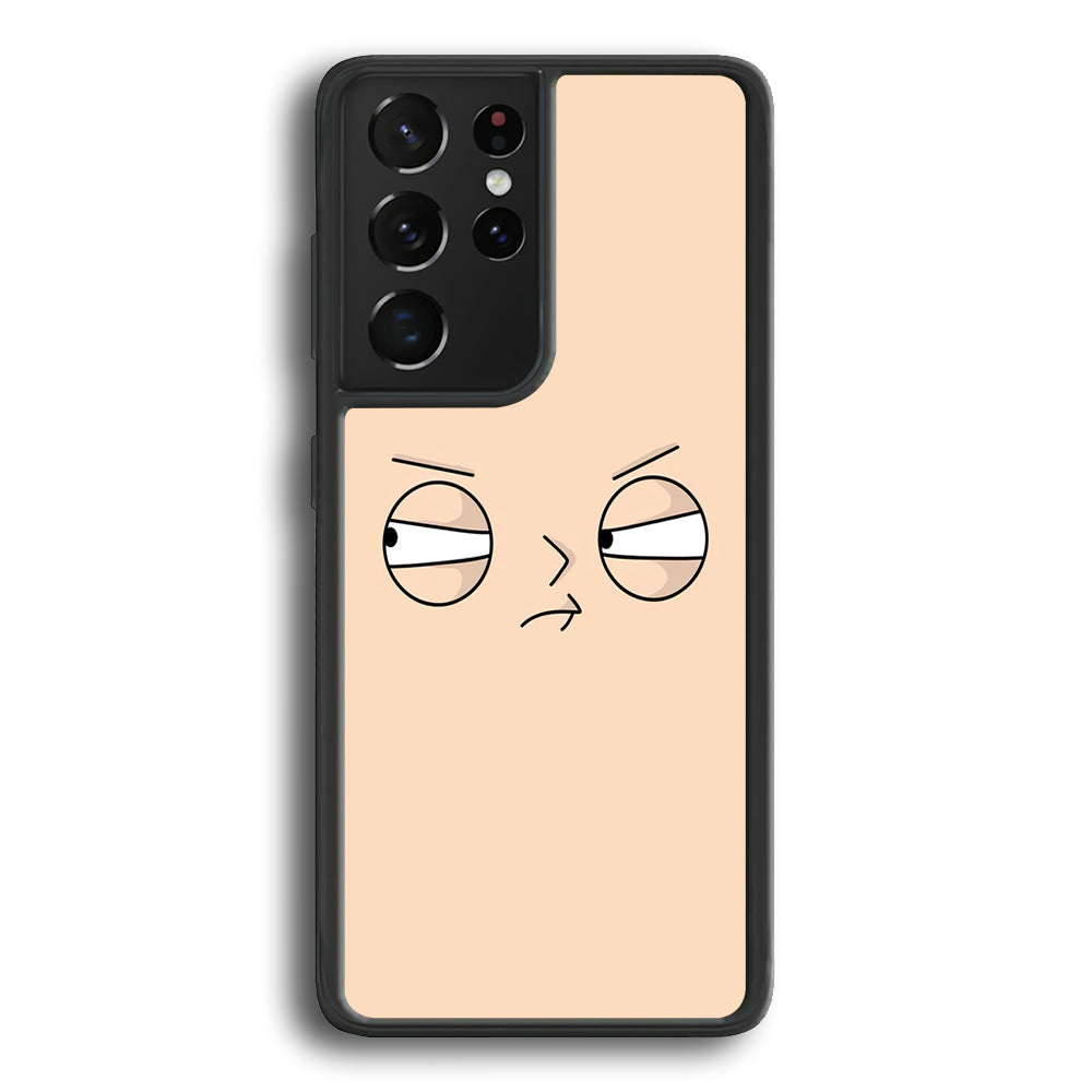 Family Guy Stewie Expression Angry Samsung Galaxy S21 Ultra Case - Carneyforia