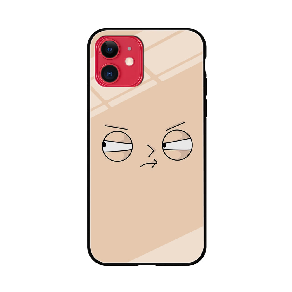 Family Guy Stewie Expression Angry iPhone 11 Case Tempered Glass Case