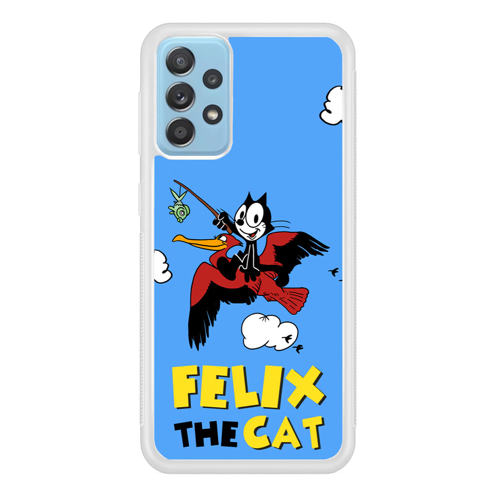 Felix The Cat Fly Samsung Galaxy A72 Case