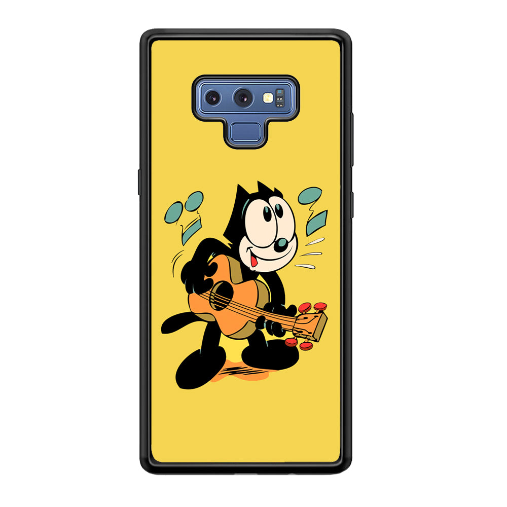 Felix The Cat Playing Okulele Samsung Galaxy Note 9 Case