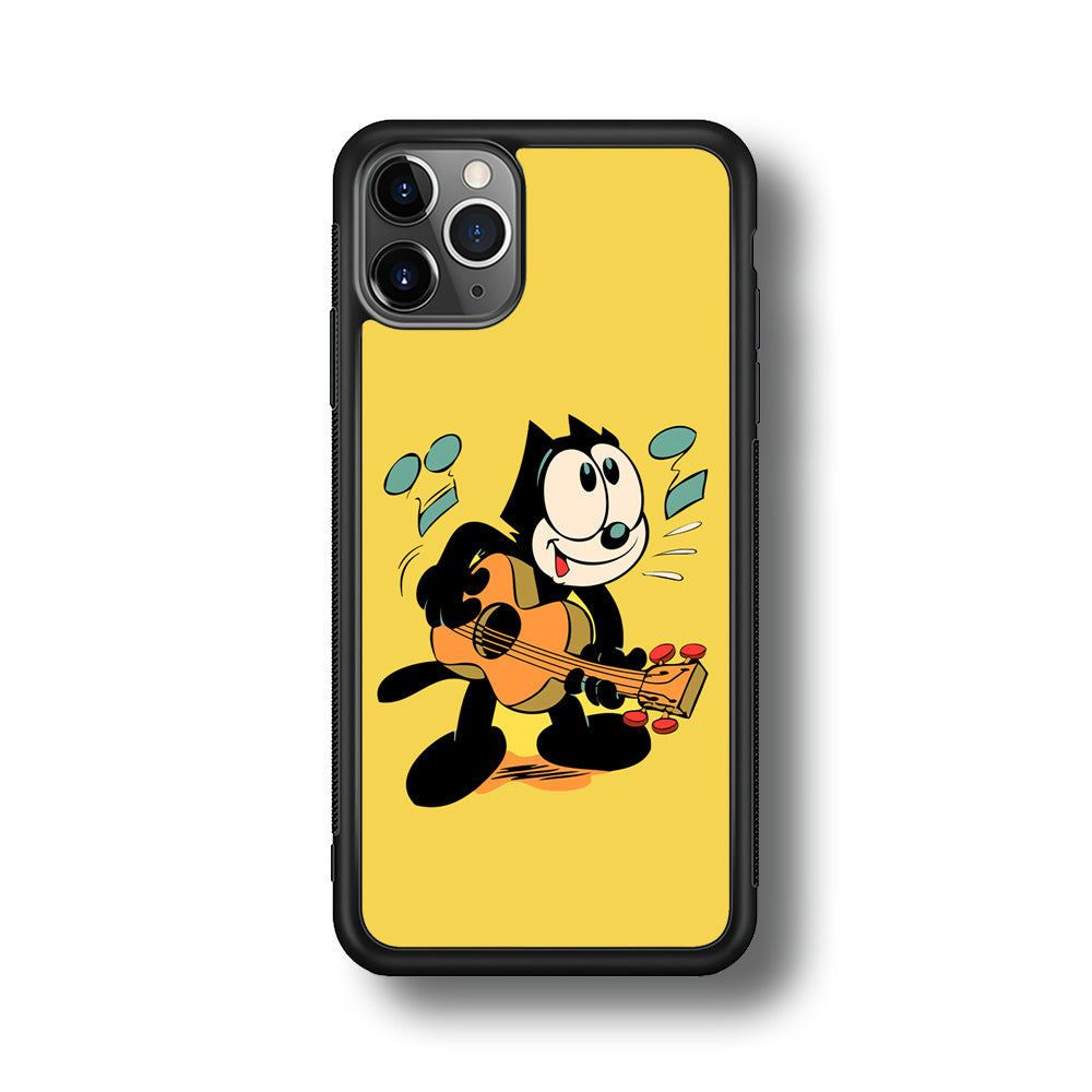 Felix The Cat Playing Okulele iPhone 11 Pro Max Case