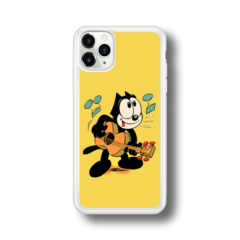 Felix The Cat Playing Okulele iPhone 11 Pro Max Case