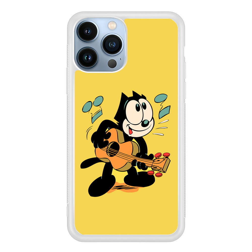 Felix The Cat Playing Okulele iPhone 13 Pro Max Case