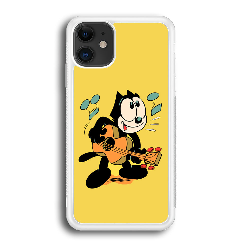 Felix The Cat Playing Okulele iPhone 12 Case
