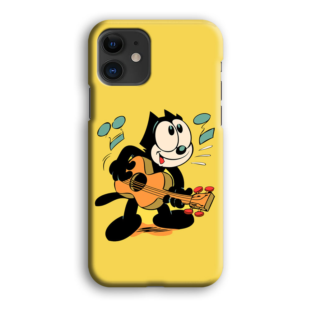 Felix The Cat Playing Okulele iPhone 12 Case