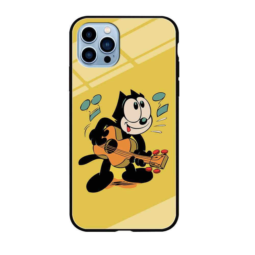 Felix The Cat Playing Okulele iPhone 12 Pro Case