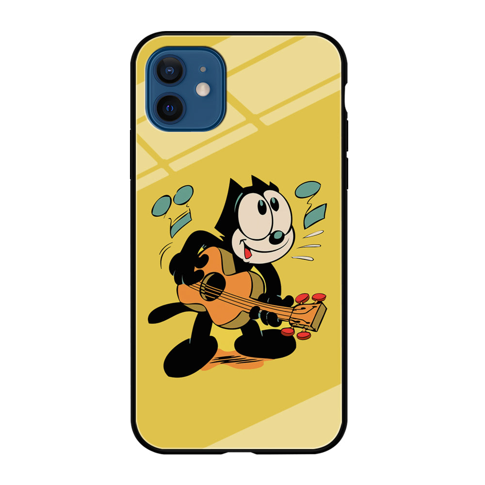 Felix The Cat Playing Okulele iPhone 12 Case