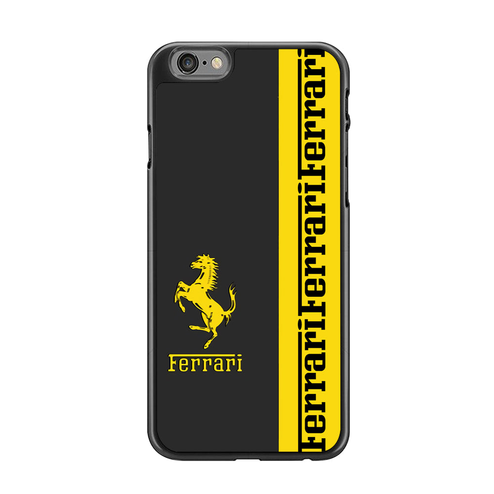 Ferrari Grey Of Yellow Symbol iPhone 6 Plus | 6s Plus Case - Carneyforia