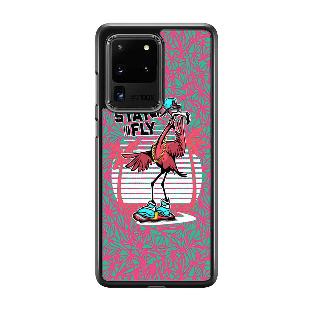 Flamingo Skate to Fly Samsung Galaxy S20 Ultra Case