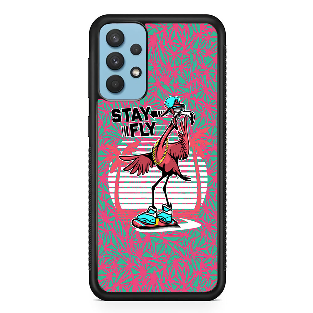 Flamingo Skate to Fly Samsung Galaxy A32 Case