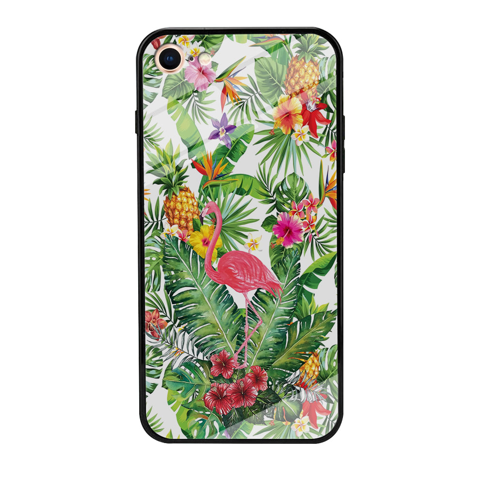 Flamingo Flower Rich iPhone 8 Case