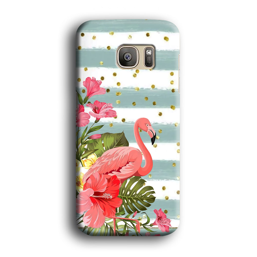 Flamingo Illusion of Love Samsung Galaxy S7 Edge Case