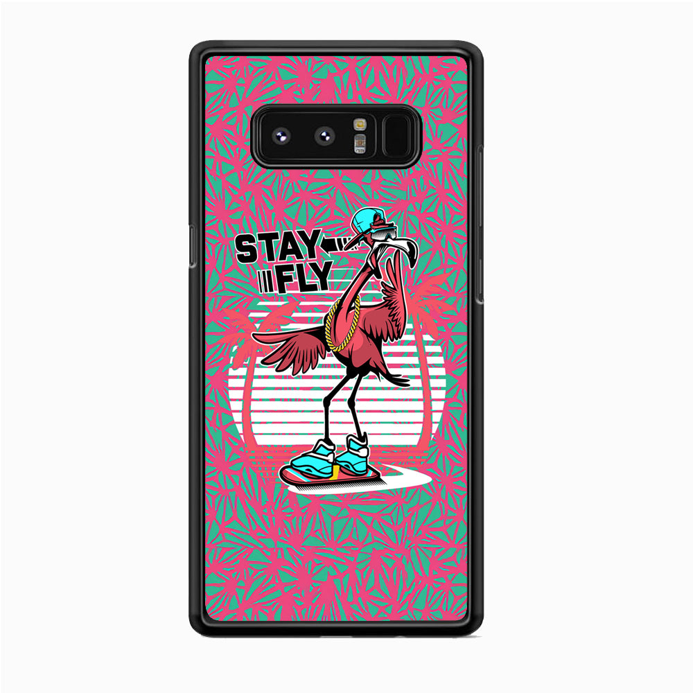 Flamingo Skate to Fly Samsung Galaxy Note 8 Case