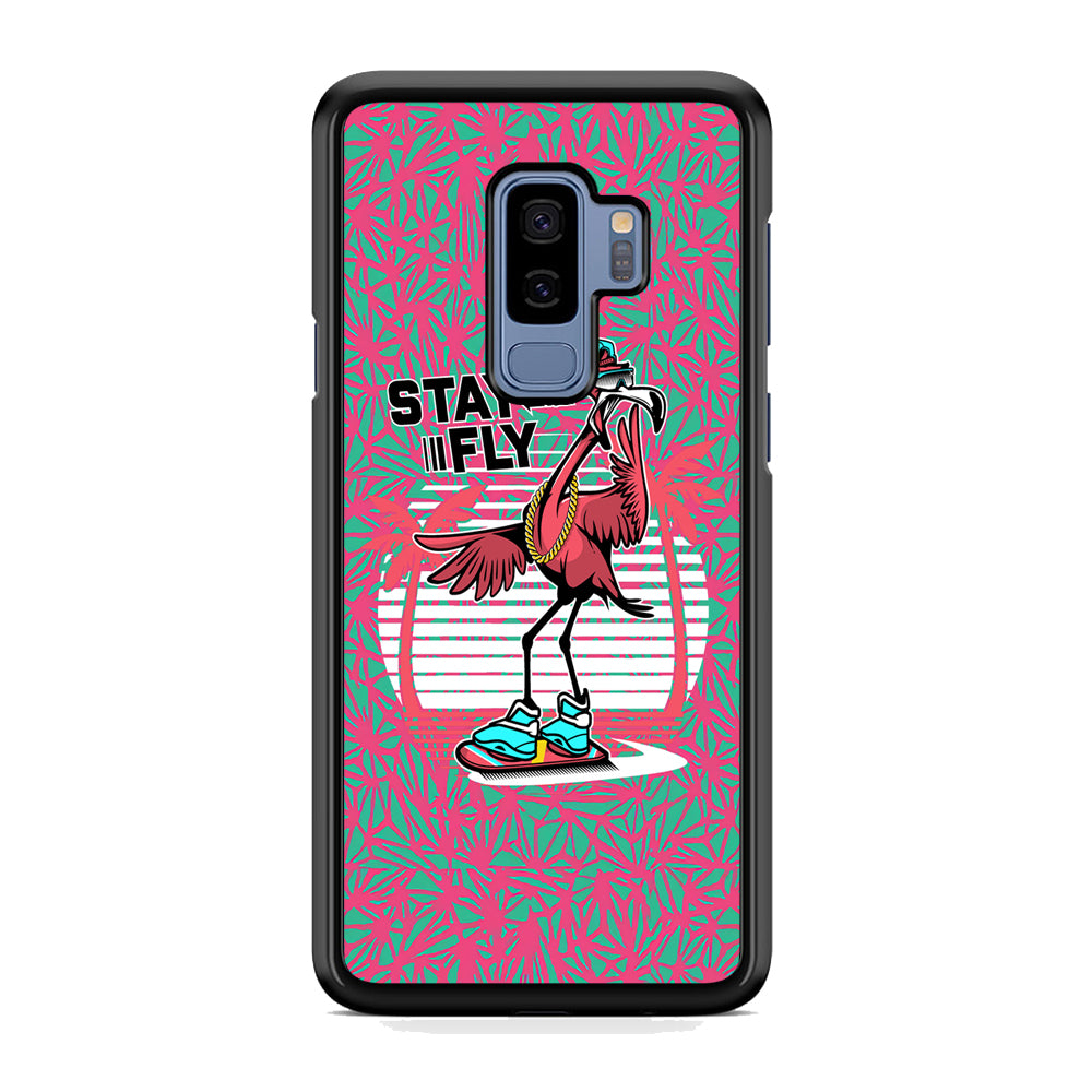 Flamingo Skate to Fly Samsung Galaxy S9 Plus Case