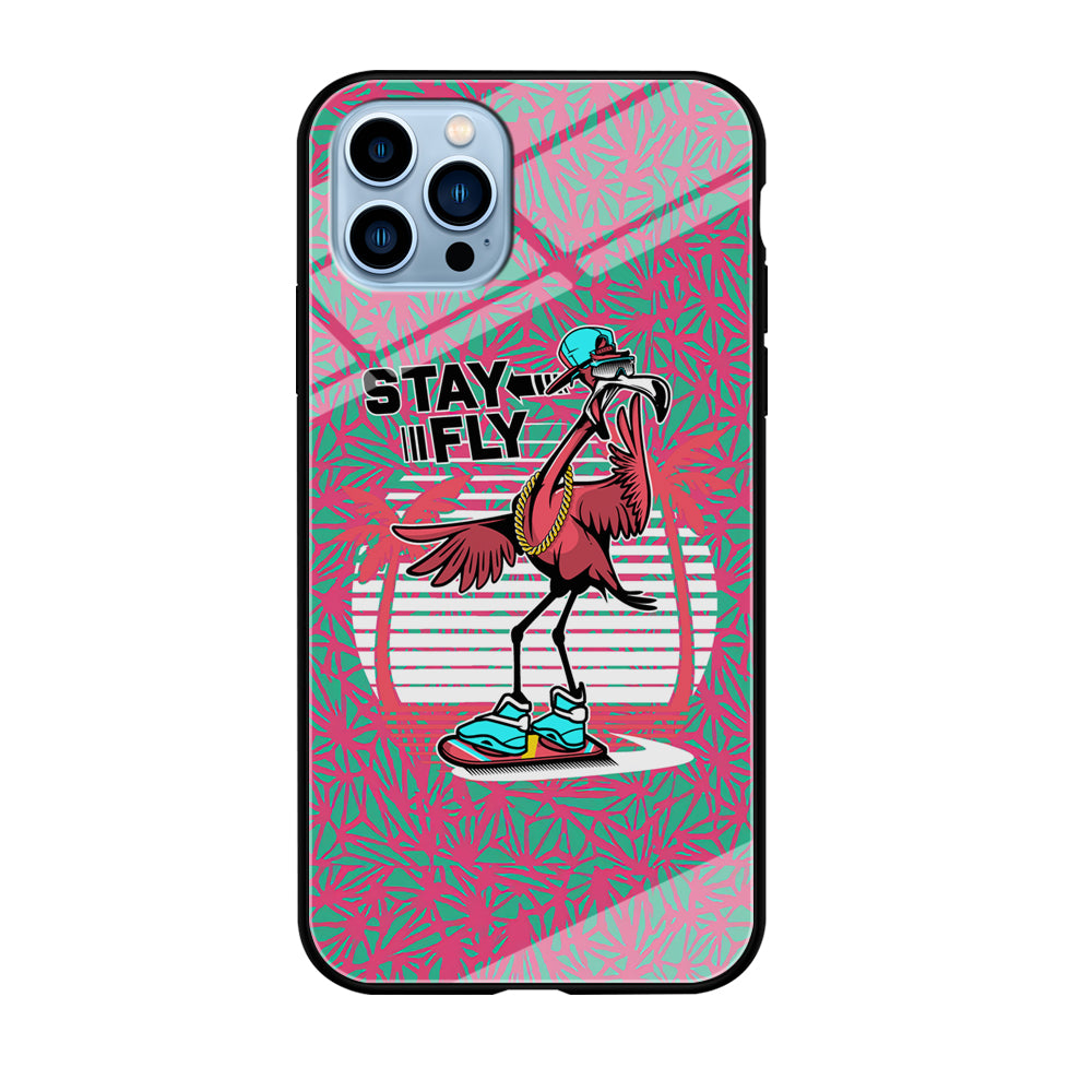 Flamingo Skate to Fly iPhone 12 Pro Case