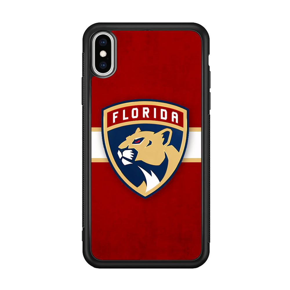 Florida Panthers Hockey Team iPhone XS Case