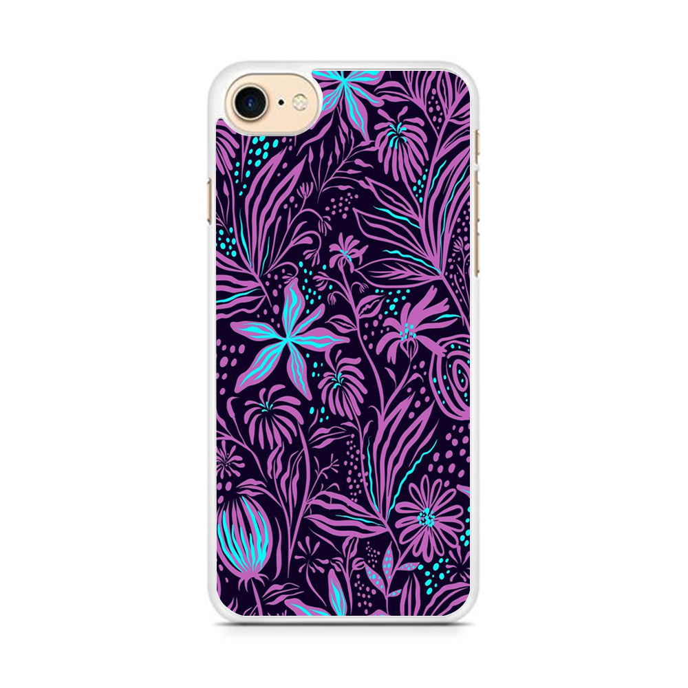 Flowers Purple Art iPhone 8 Case