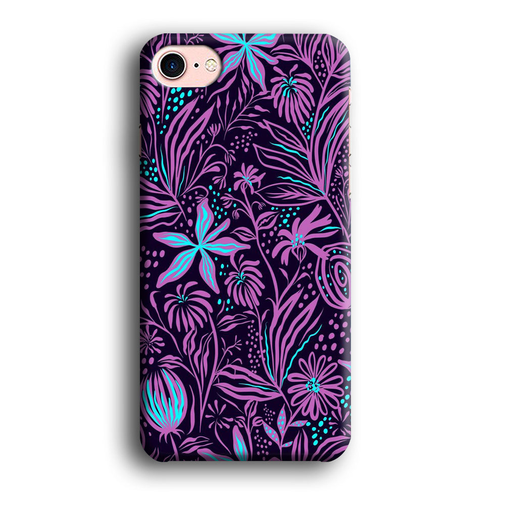 Flowers Purple Art iPhone 8 Case