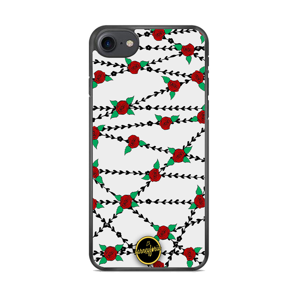 Flowers Rose Chain Plant Carneyforia iPhone 8 Case