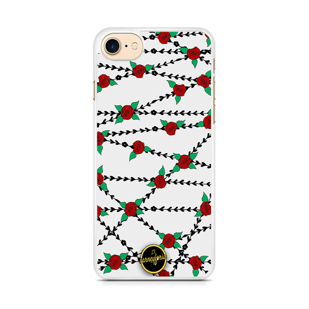 Flowers Rose Chain Plant Carneyforia iPhone 8 Case