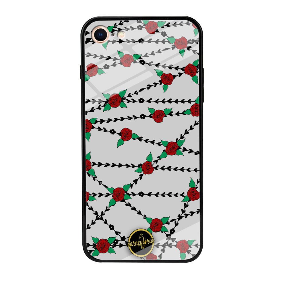Flowers Rose Chain Plant Carneyforia iPhone 8 Case