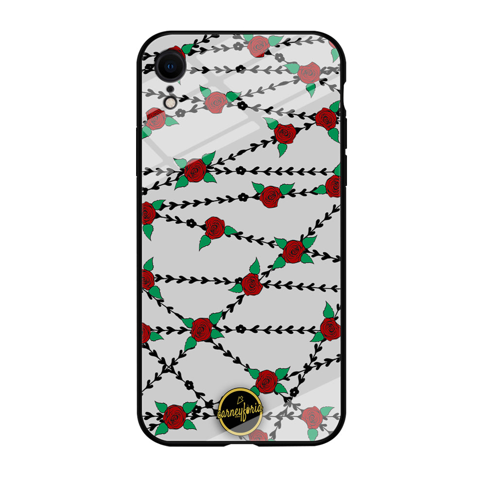 Flowers Rose Chain Plant Carneyforia iPhone XR Case