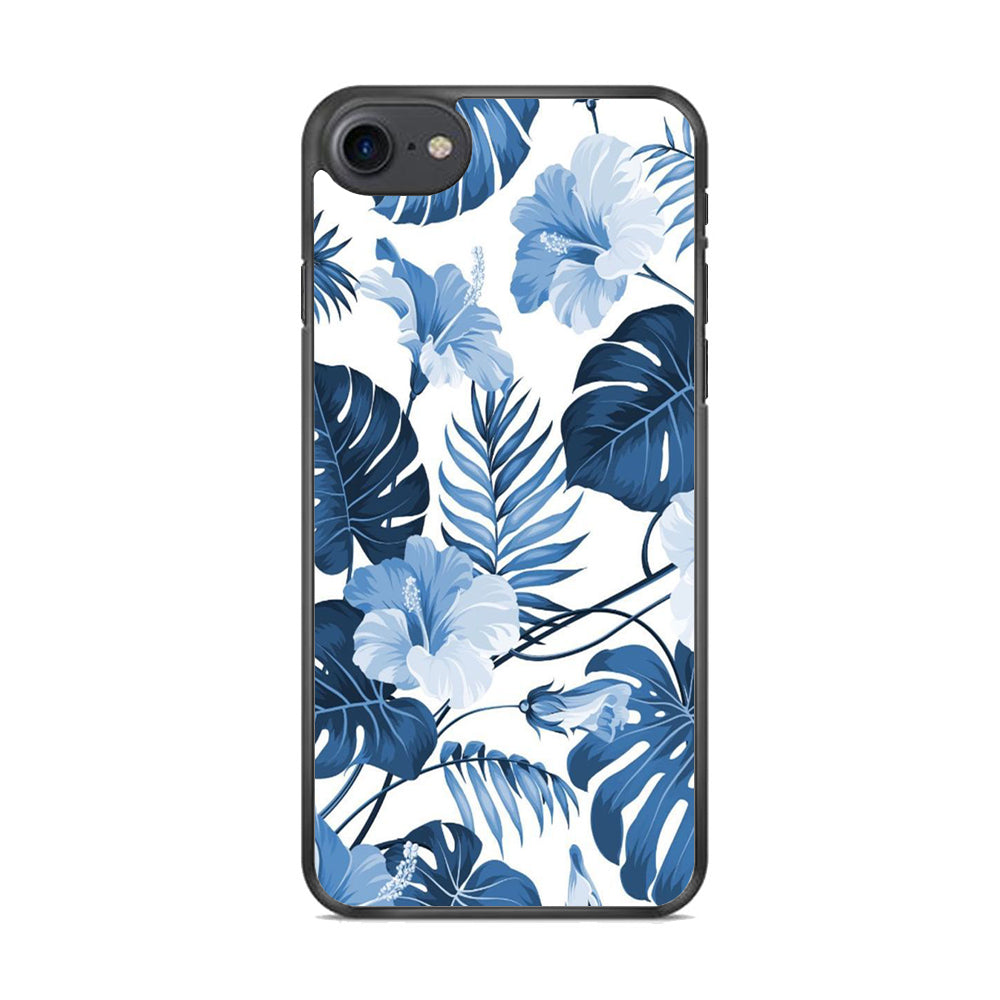 Flowers Sky Blue Hibiscus iPhone 8 Case