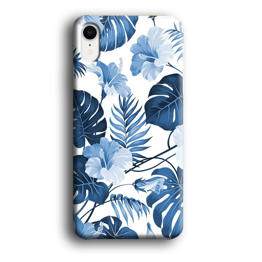 Flowers Sky Blue Hibiscus iPhone XR Case