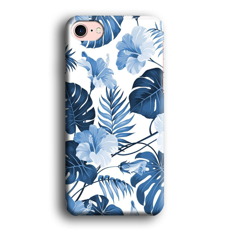 Flowers Sky Blue Hibiscus iPhone 8 Case
