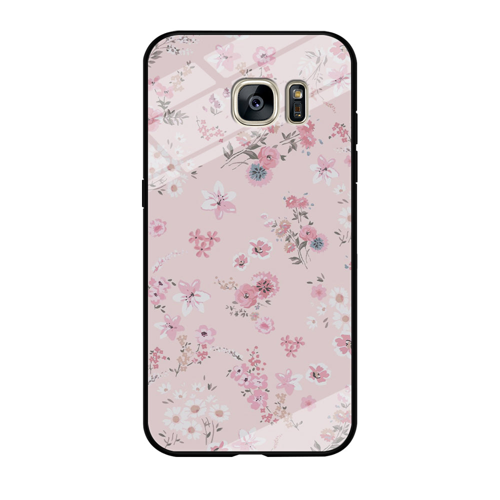 Flowers Soft Pink Samsung Galaxy S7 Case